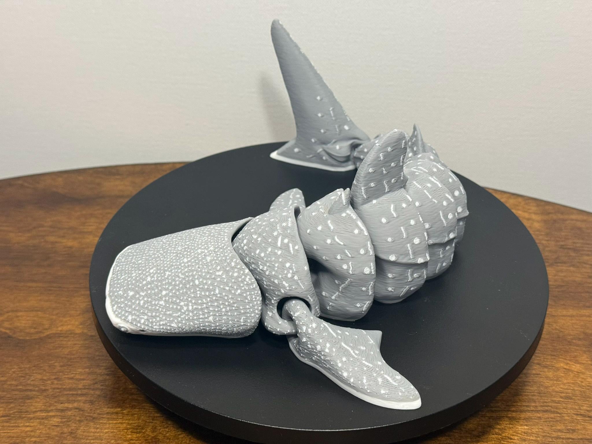 3D Printed Articulated Whale Shark, Poseable Marine Model by Pencil Short Designs LLC