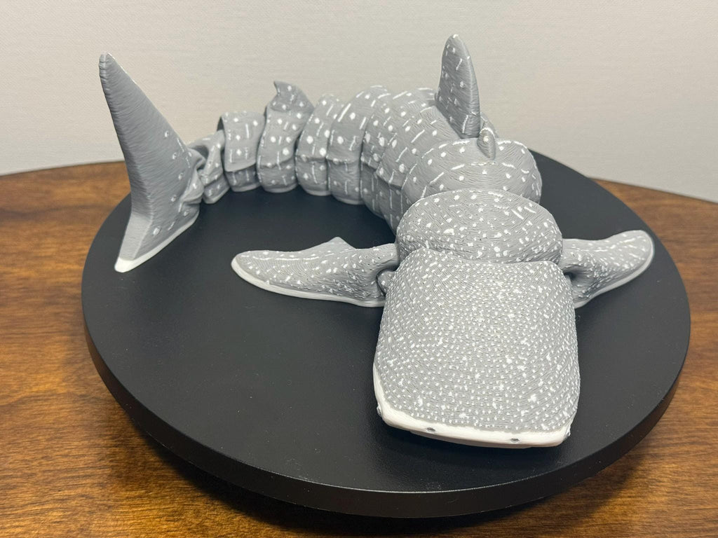 3D Printed Articulated Whale Shark, Poseable Marine Model by Pencil Short Designs LLC