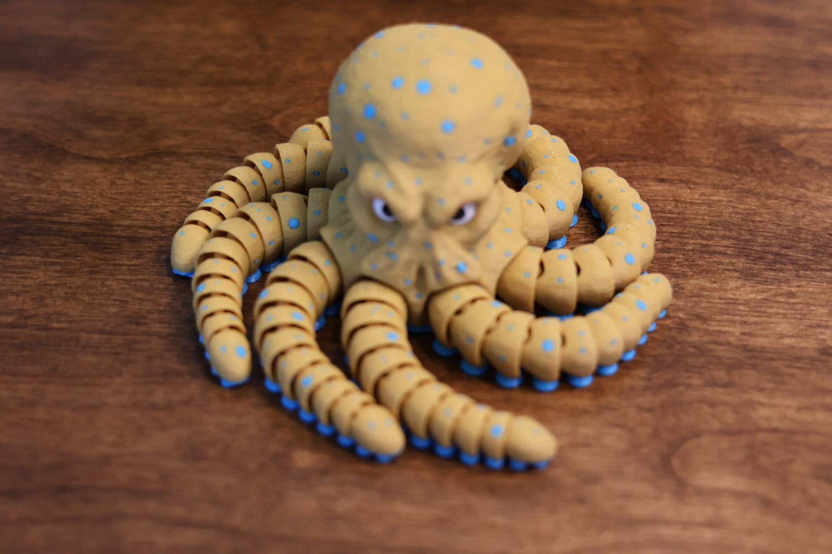 3D Printed Articulated Blue Ringed Octopus
