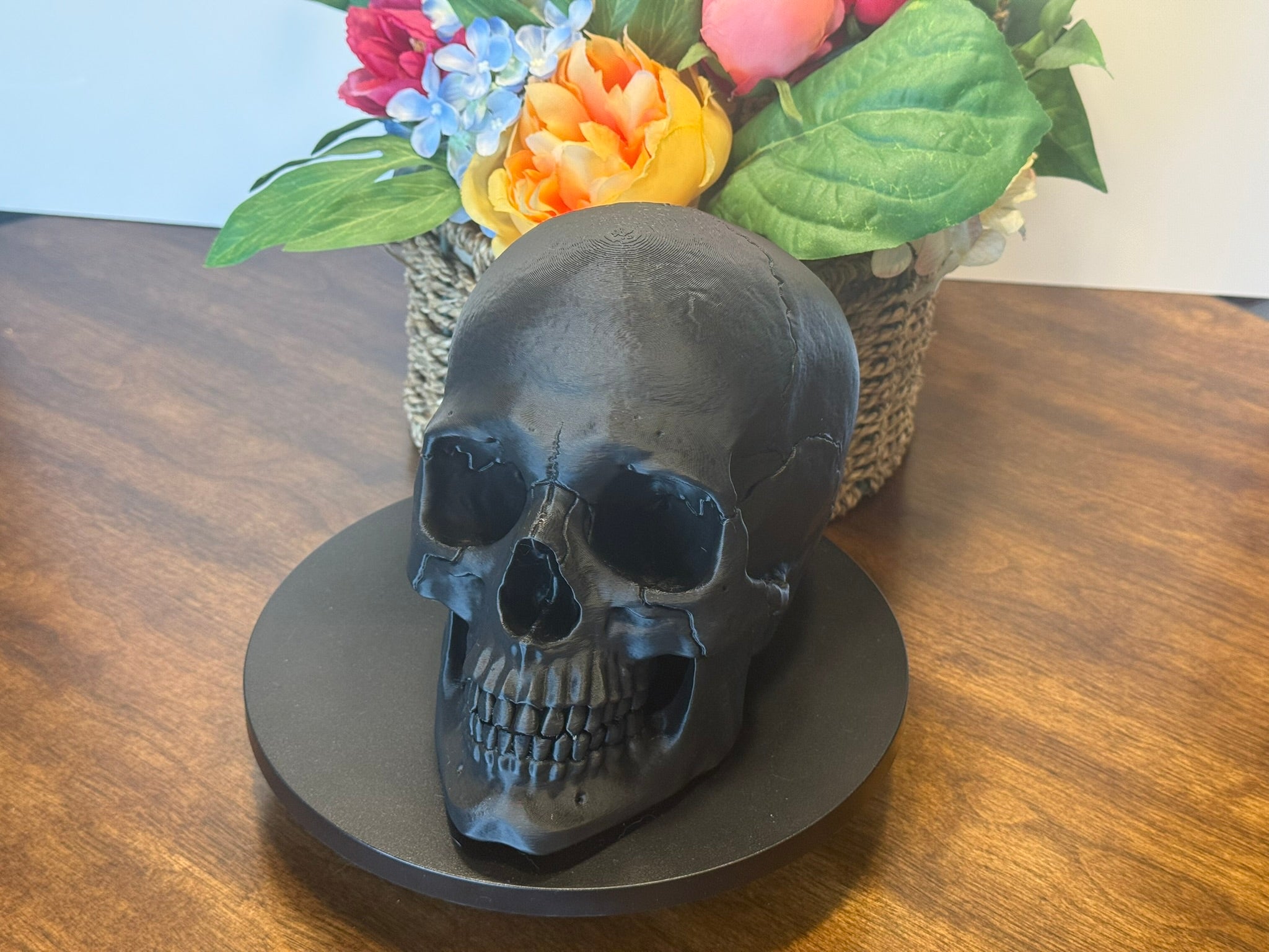3D Printed Human Skull Model: Life-Size Anatomical Replica