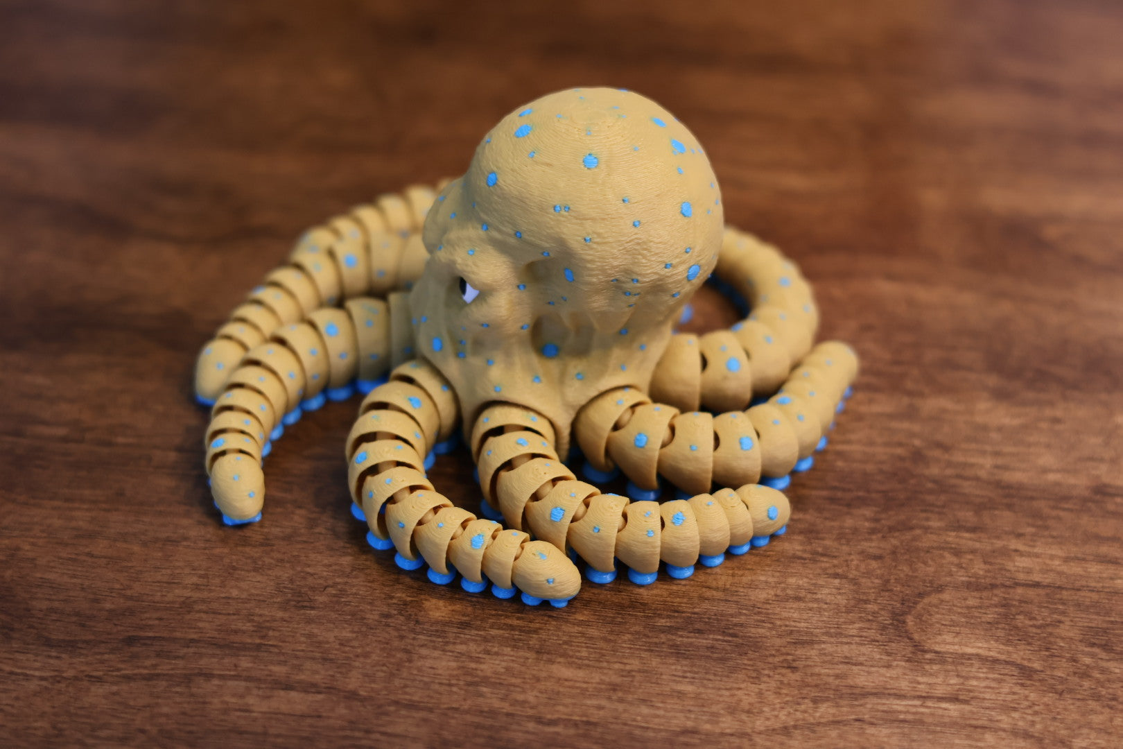 3D Printed Articulated Blue Ringed Octopus