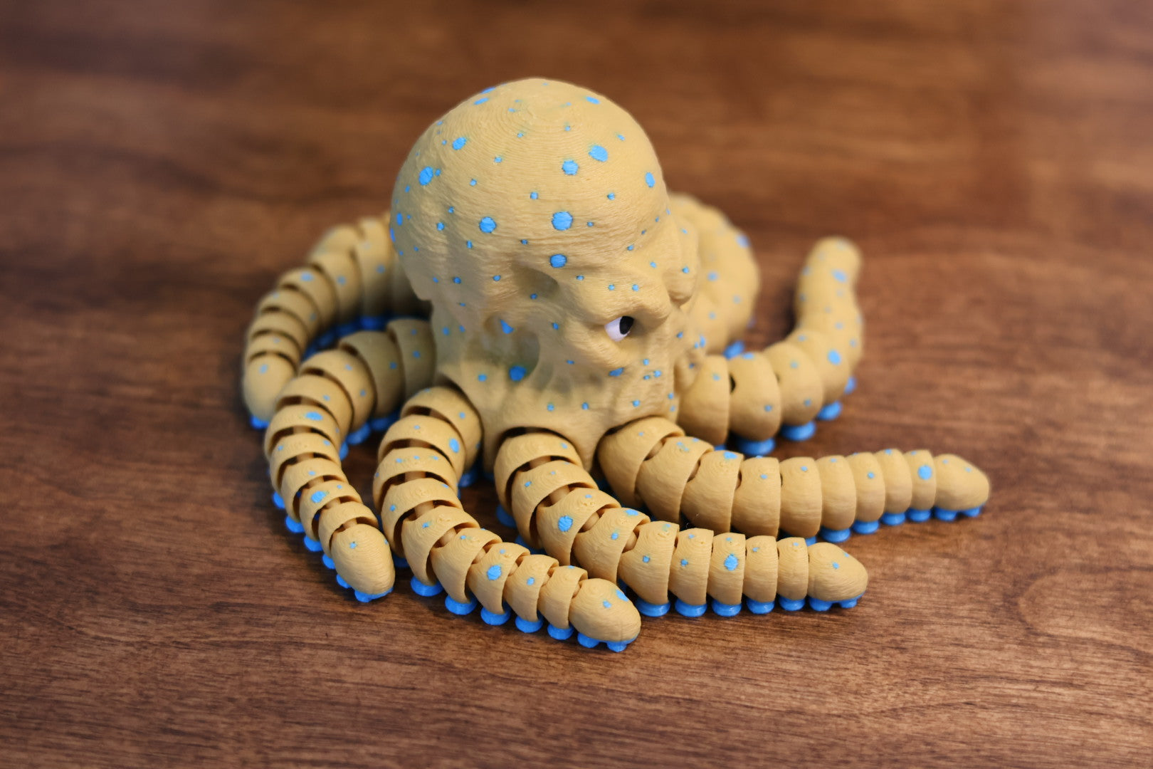 3D Printed Articulated Blue Ringed Octopus