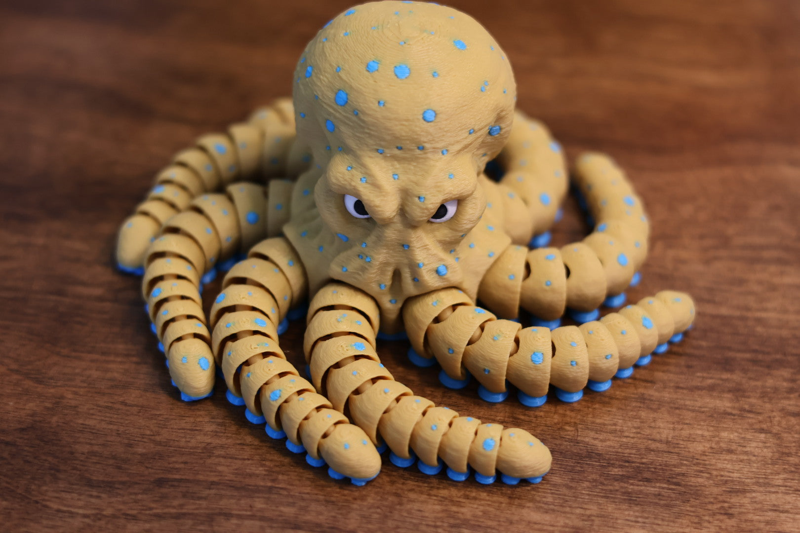 3D Printed Articulated Blue Ringed Octopus