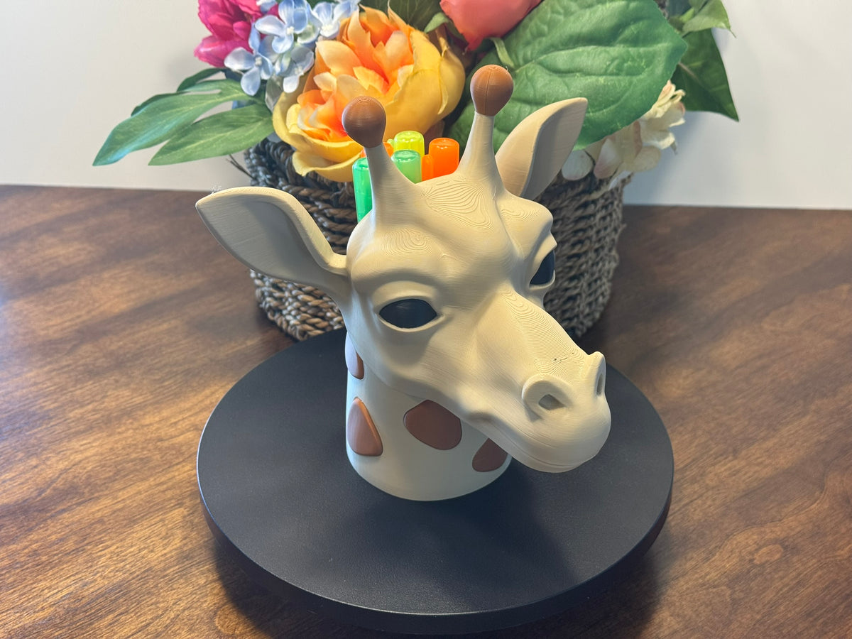 3D Printed Giraffe Pen/Pencil Holder