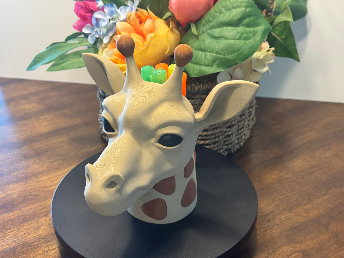 3D Printed Giraffe Pen/Pencil Holder