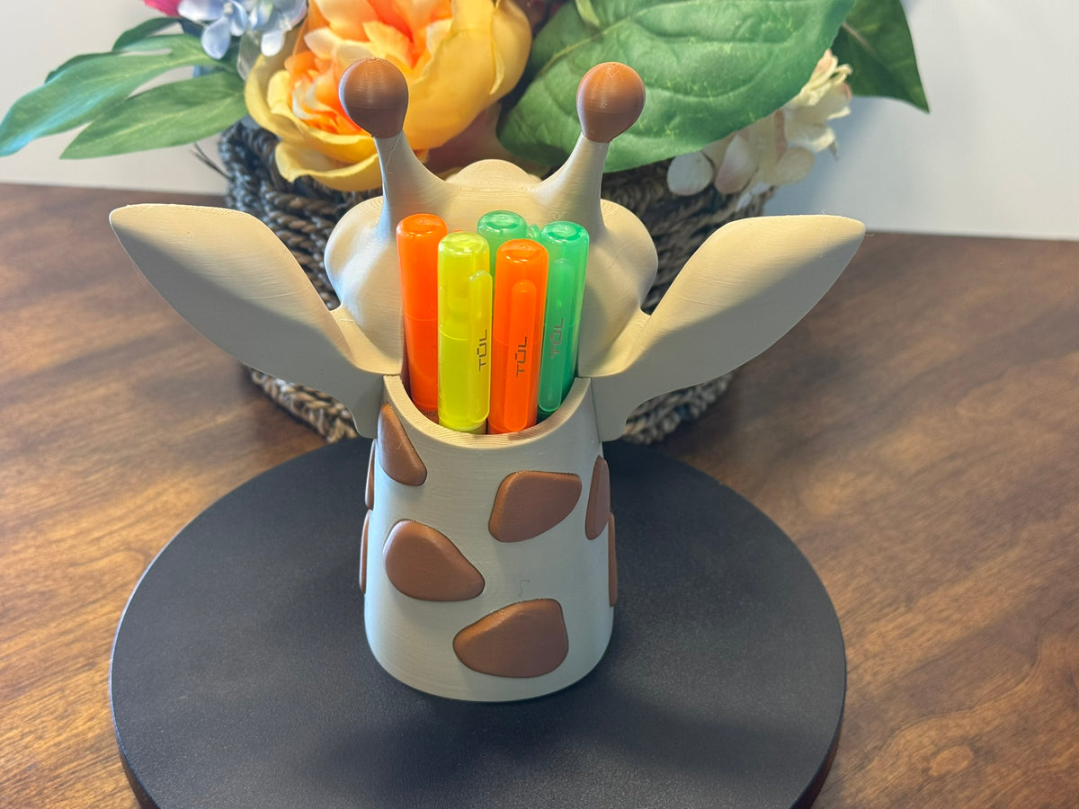 3D Printed Giraffe Pen/Pencil Holder