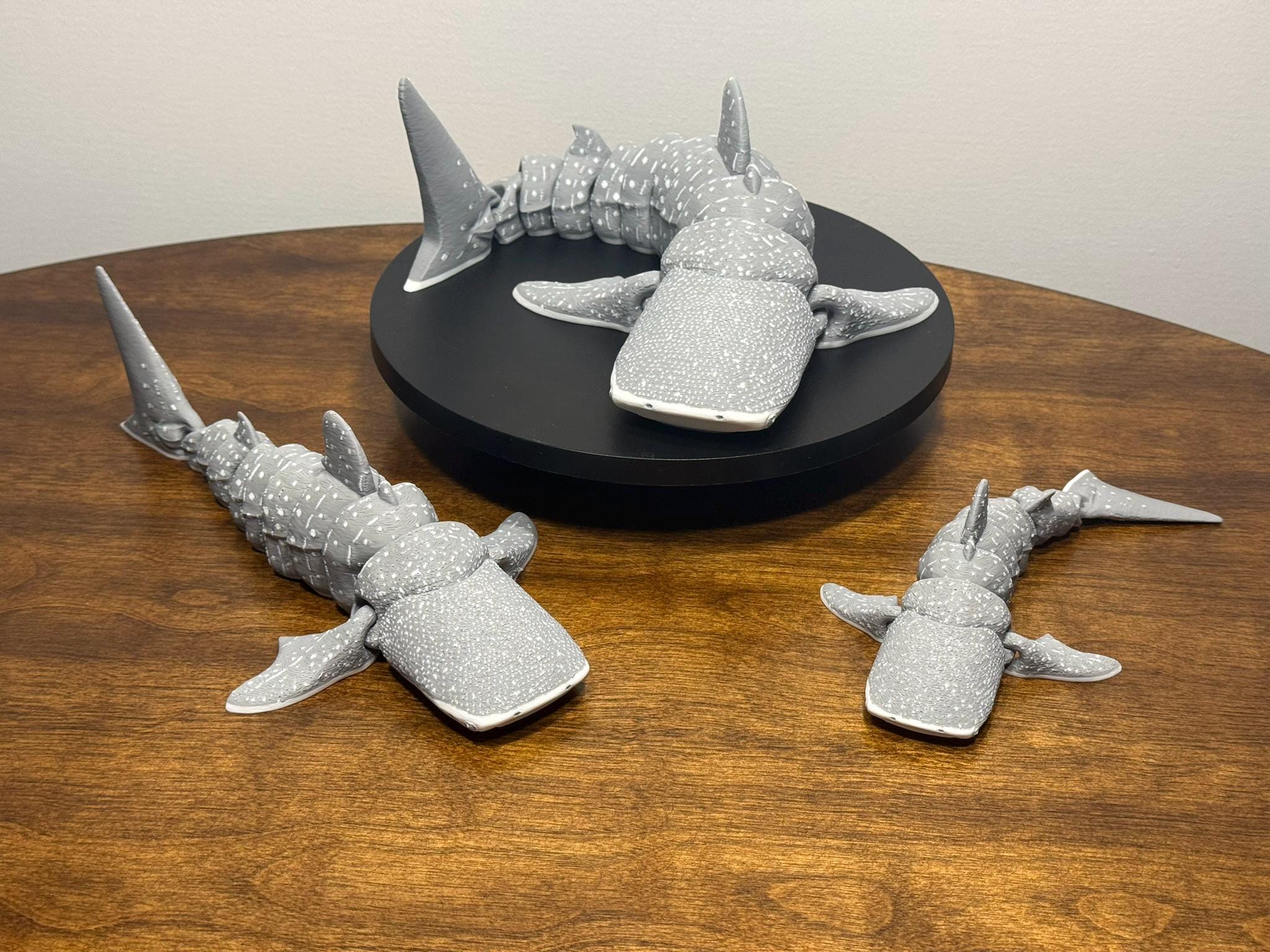 3D Printed Articulated Whale Shark, Poseable Marine Model by Pencil Short Designs LLC