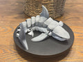 3D Printed Articulated Great White Shark, Poseable Marine Model by Pencil Short Designs LLC