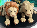 3D Printed Articulated Lion and Lioness: Eco-Friendly PLA Decor by Pencil Short Designs LLC