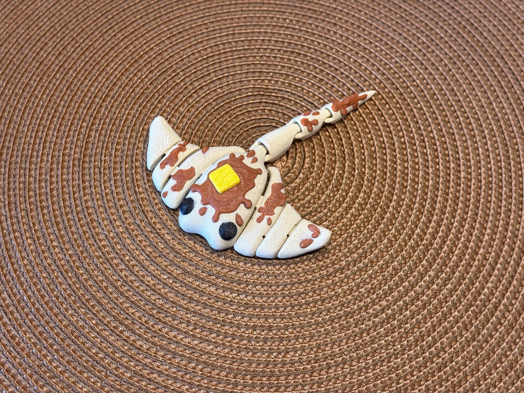 Flappy Jacks 3D Printed Articulated Sting Ray / Cinderwing by Pencil Short Designs LLC