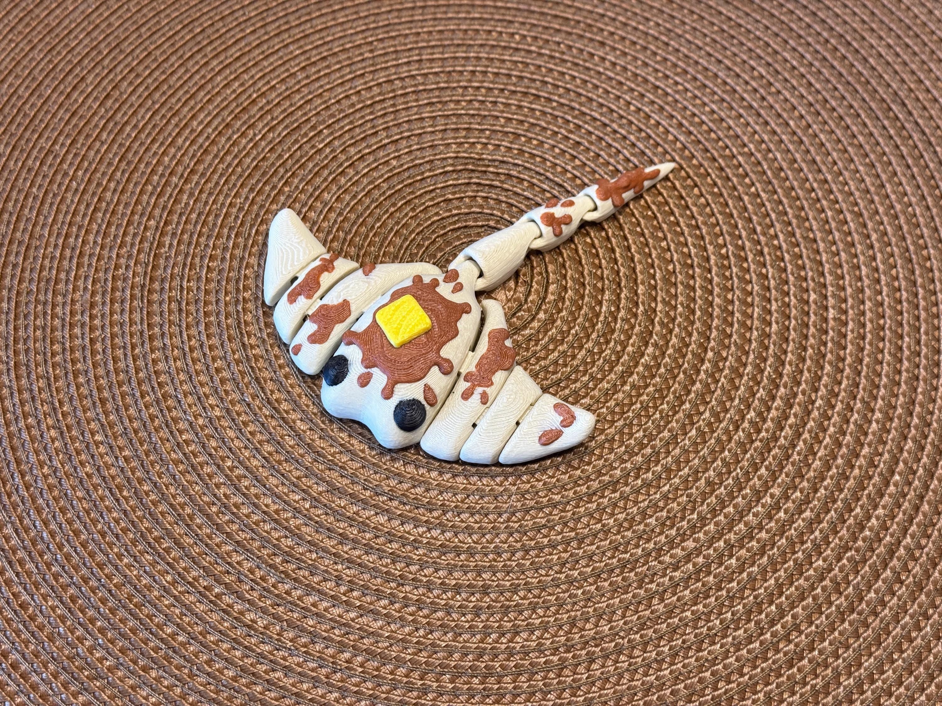 Flappy Jacks 3D Printed Articulated Sting Ray / Cinderwing by Pencil Short Designs LLC