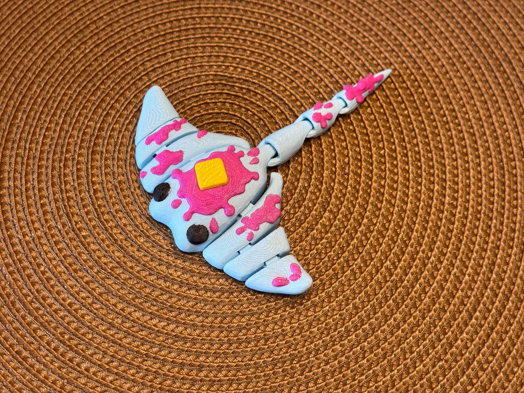 Flappy Jacks 3D Printed Articulated Sting Ray / Cinderwing by Pencil Short Designs LLC