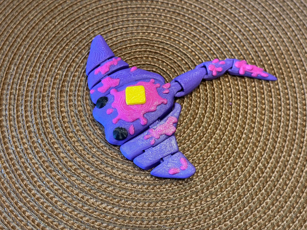Flappy Jacks 3D Printed Articulated Sting Ray / Cinderwing by Pencil Short Designs LLC