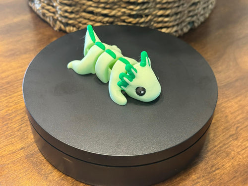 3D Printed Articulated Axolotl Tadpole Toy: Collectible Desk Decor by Pencil Short Designs LLC