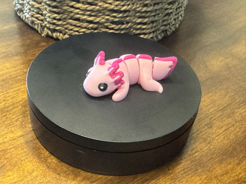 3D Printed Articulated Axolotl Tadpole: Collectible Desk Decor by Pencil Short Designs LLC