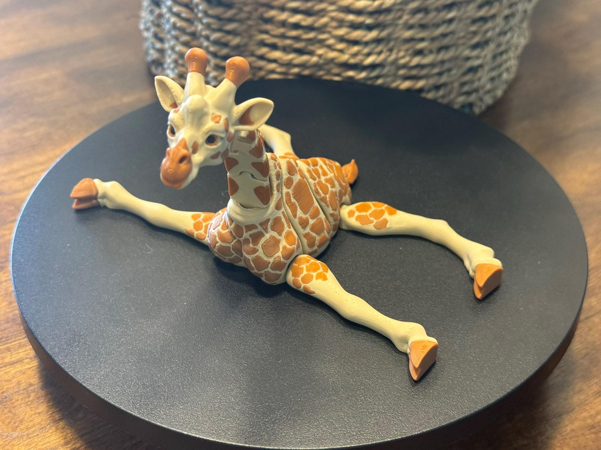 Articulated Giraffe Figurine | Poseable PLA Plastic Decor by Pencil Short Designs LLC