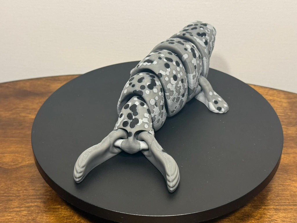 3D Printed Articulated Seal, Multicolor PLA, Eco-Friendly Decor, Collectible Animal Figurine by Pencil Short Designs LLC