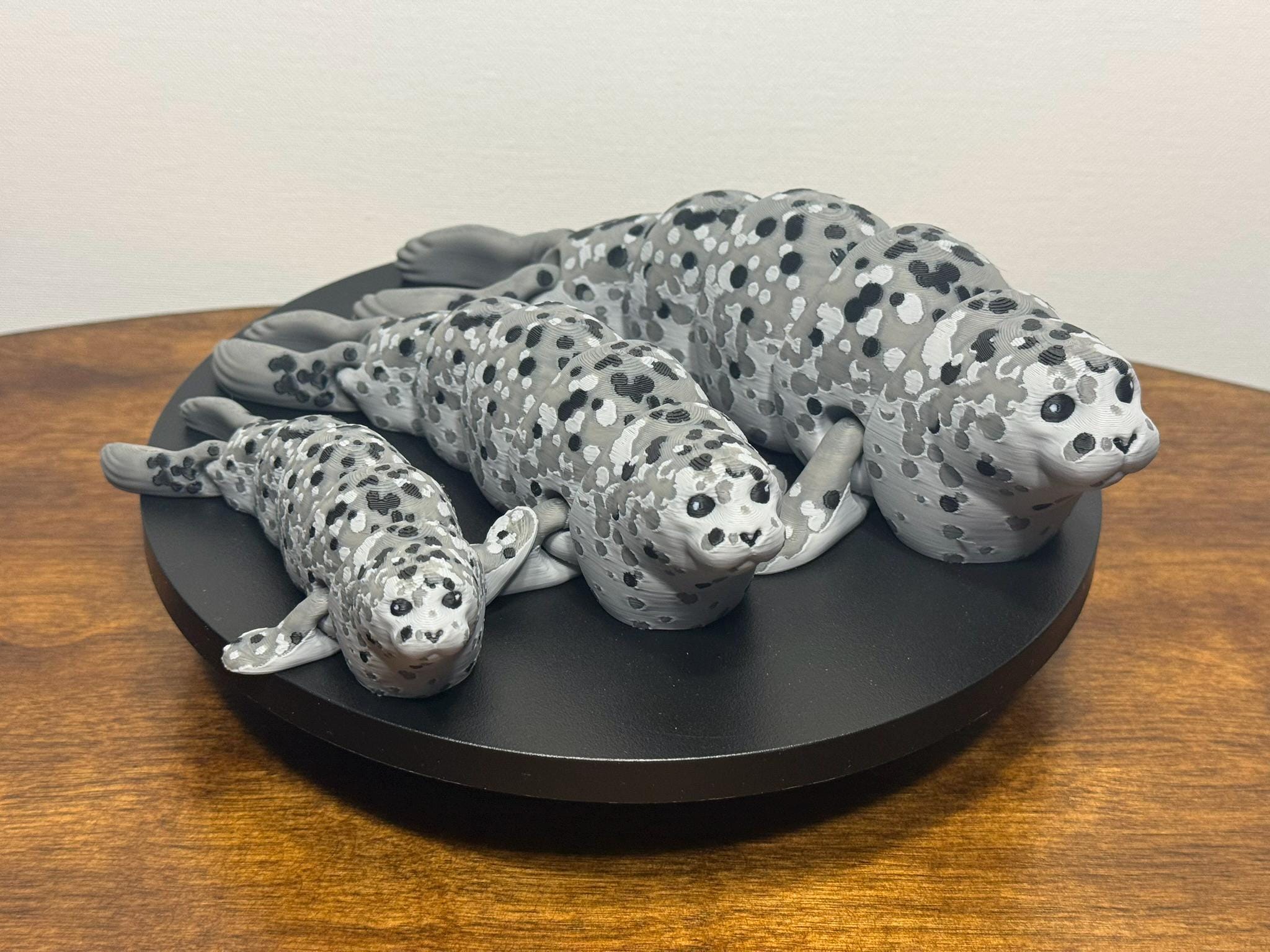 3D Printed Articulated Seal, Multicolor PLA, Eco-Friendly Decor, Collectible Animal Figurine by Pencil Short Designs LLC