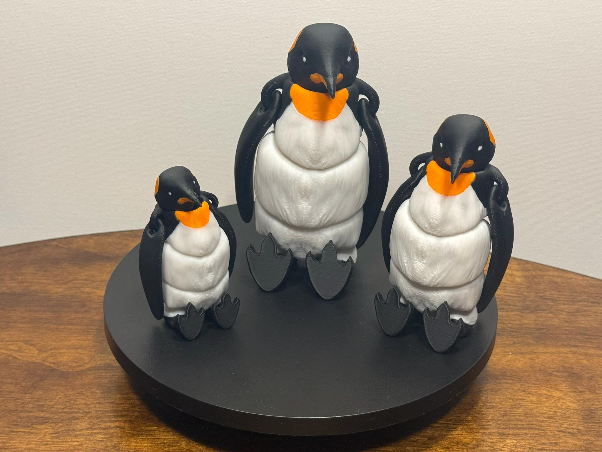 3D Printed Articulated Penguin, Multicolor PLA, Eco-Friendly Decor, Collectible Animal Figurine by Pencil Short Designs LLC