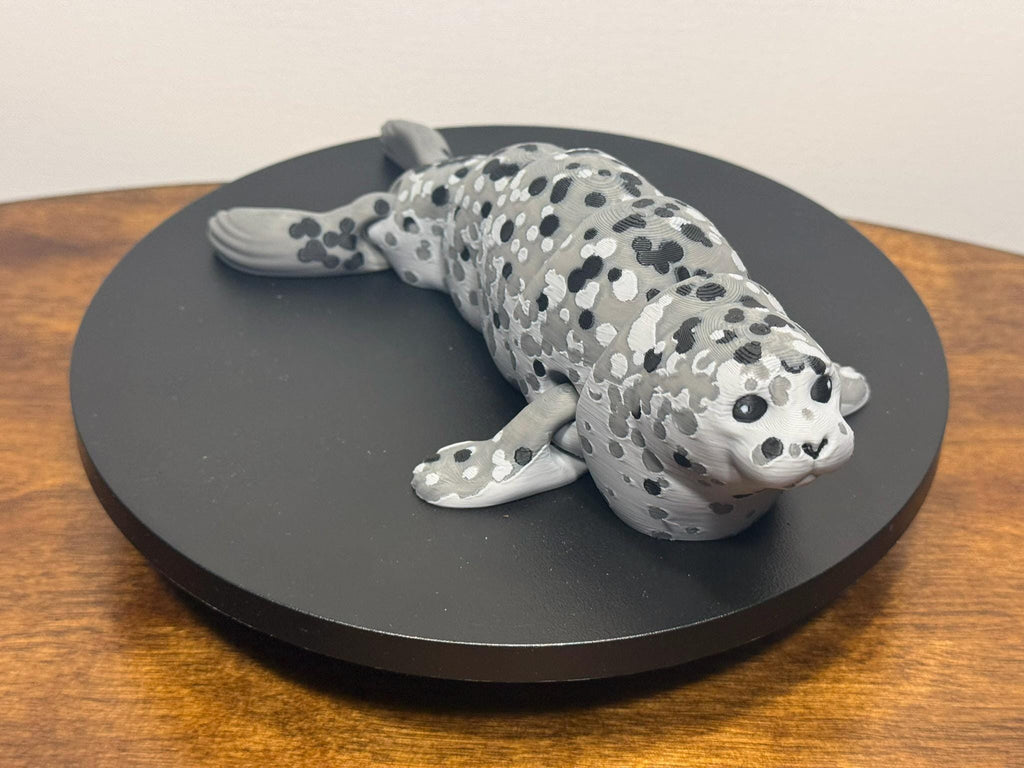 3D Printed Articulated Seal, Multicolor PLA, Eco-Friendly Decor, Collectible Animal Figurine by Pencil Short Designs LLC