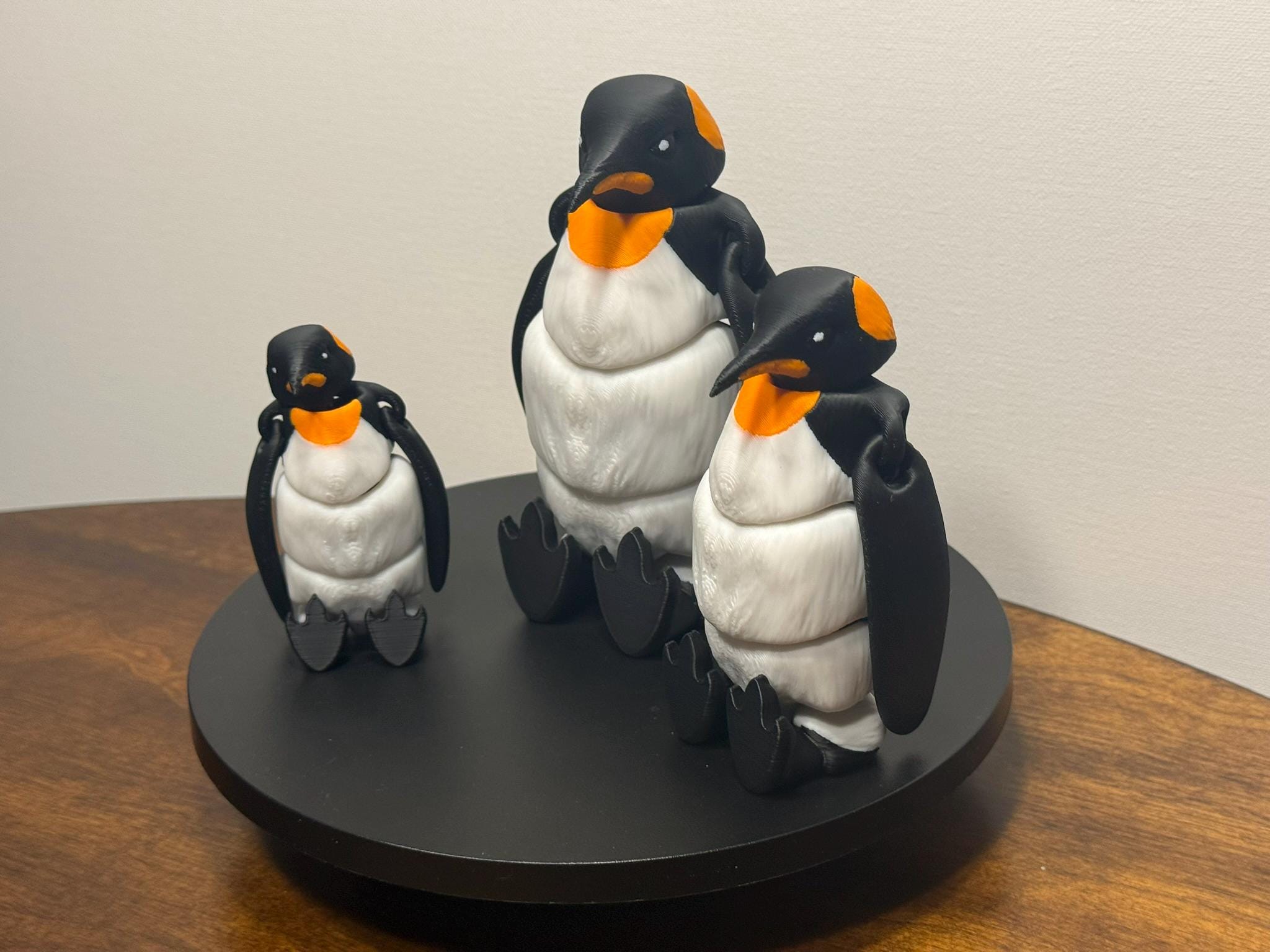 3D Printed Articulated Penguin, Multicolor PLA, Eco-Friendly Decor, Collectible Animal Figurine by Pencil Short Designs LLC